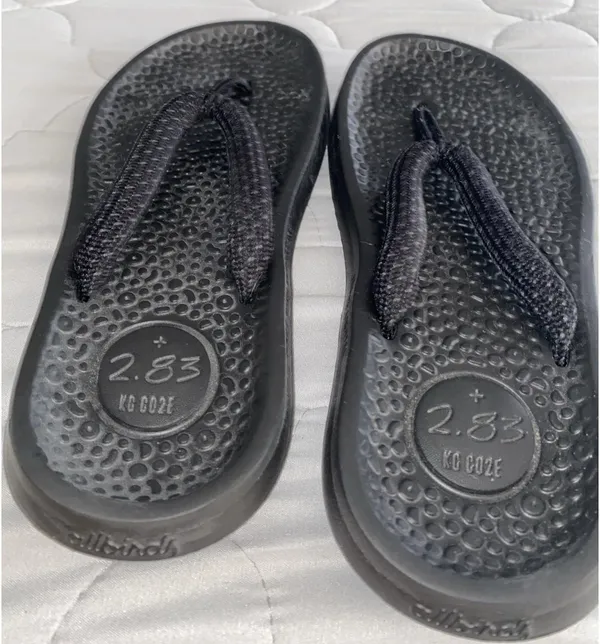 All Birds Sugar Zeffer Flip Flop Sandals Women’s 8 Black - Image 3