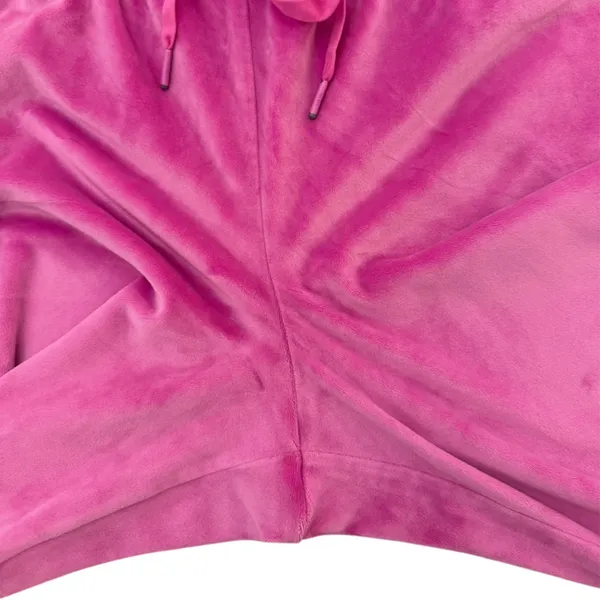 Victoria’s Secret On Pointe Pink Velour High Rise Drawstring Joggers Size Medium - Image 6