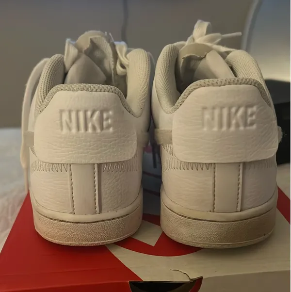 White Nike Court Vision Low Sneakers Women’s 9 - Image 4