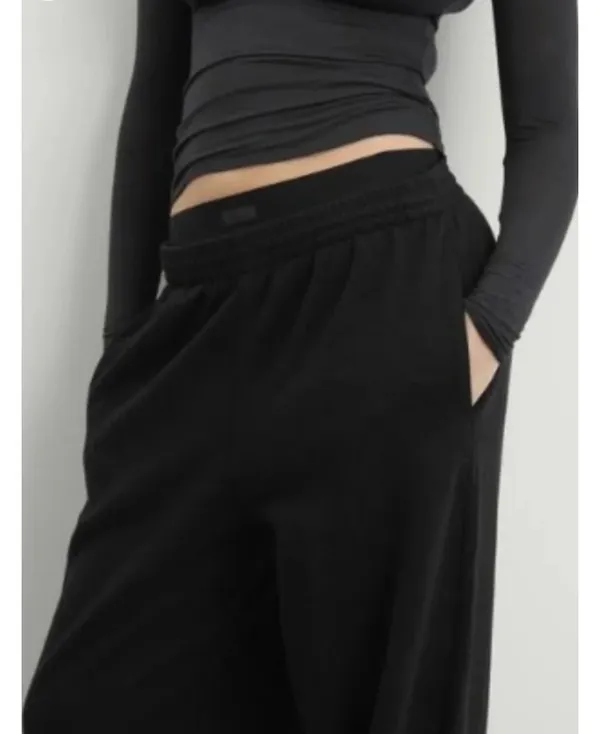 SKIMS Cotton Fleece Exposed Boxer Pant S - Image 2