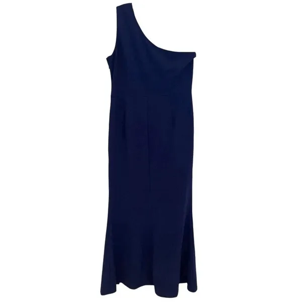 MUSHARE Womens XL One Shoulder Bodycon Mermaid Split Cocktail Dress Navy Blue - Image 5