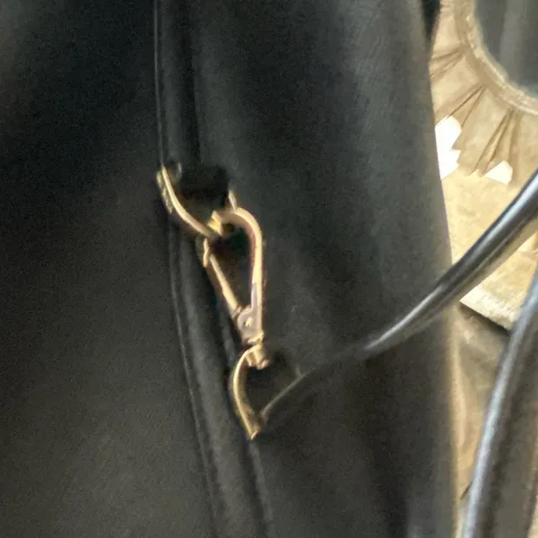 Michael Kors Saffiano Leather Greenwich Grab Bag Satchel Purse-long strap black - Image 13