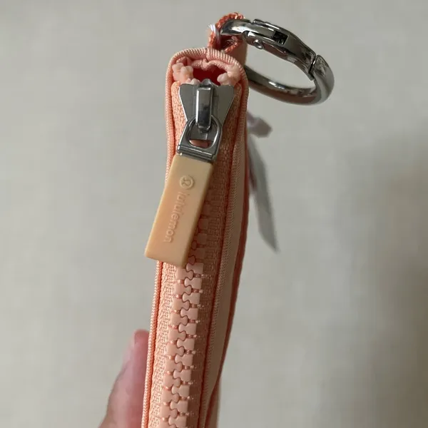 Lululemon Clippable Card Pouch - Peach Bellini - Image 6