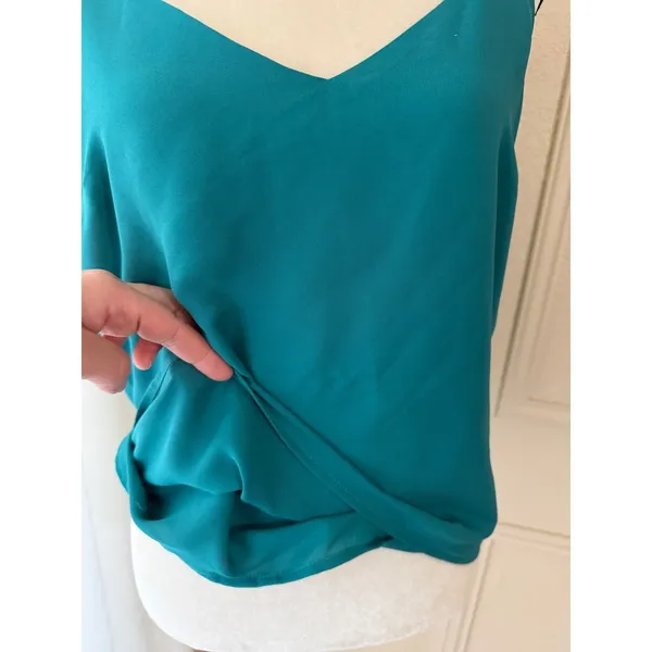 Society + Stitch Teal Green V-Neck Cami Tank Top Adjustable Straps Size M‎ - Image 3