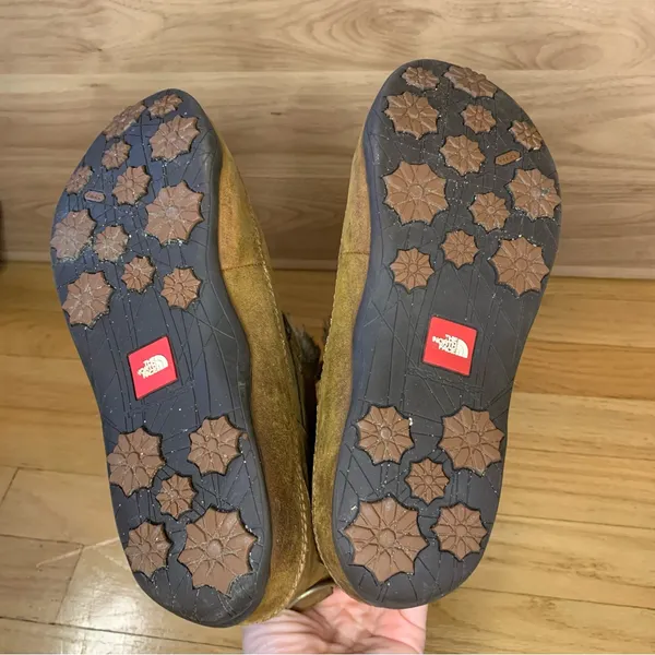The North Face Primaloft 200 Gram Insulation Brown Lace Up Fur Boots - Size 7 - Image 5