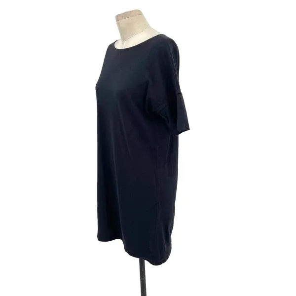 Aritzia Wilfred Free‎ 100% Cotton Black T-shirt Dress Size XS - Image 4