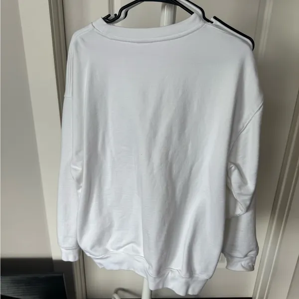 TNA White Crewneck Sweatshirt Size M - Image 2