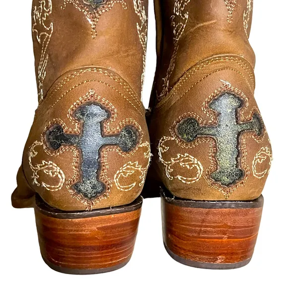 Rockin Leather Women’s Brown Western Boot 6.5 - Image 9