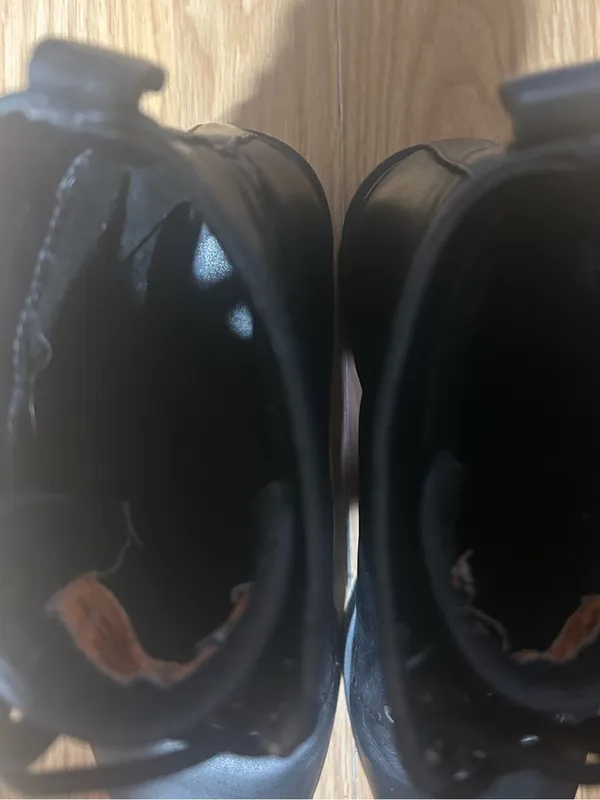 Women 9.5 Harley-Davidson Annetta black Leather mid heel combat style Boots - Image 8