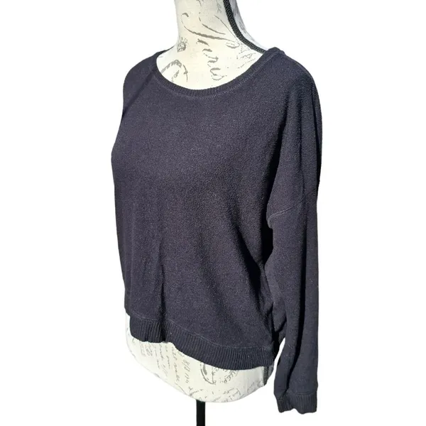 Abercrombie & Fitch Women's Black‎ Long Sleeve Crew Neck Pullover Sweater Size S - Image 3