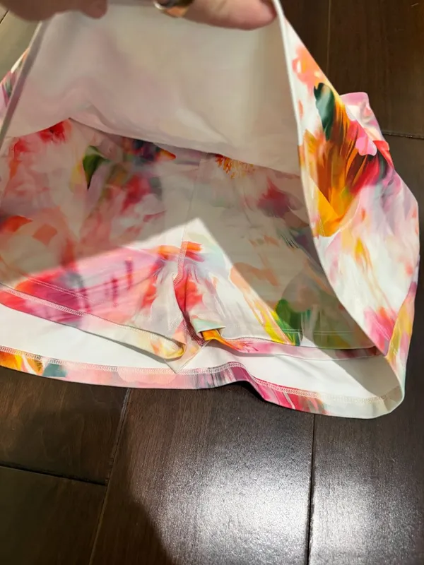 Anthropologie Peggi Kroll Daily Practice Mini Skort Floral Tennis Skirt Size Med - Image 6