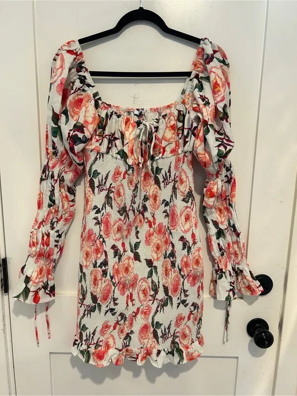 Sau Lee Saulee New Tags “Betty” Floral Punk Dress Mini Ruffle - Image 2