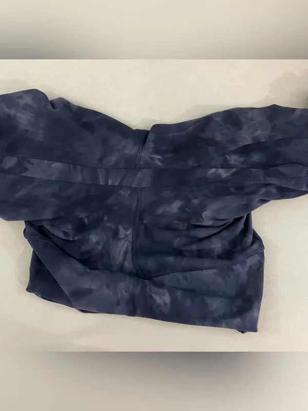 Lululemon Align High Rise 28” Pants Diamond Dye Grey Navy Blue Size 6 Leggings - Image 8