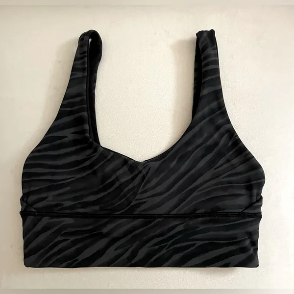 Lululemon Align Reversible Sports Bra Black Le Tigre Camo Deep Coal Multi Size 6 - Image 8