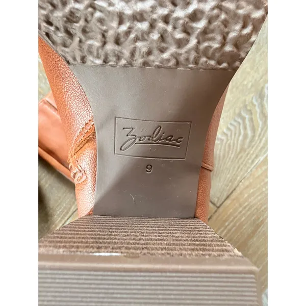 Zodiac Knee High Boots Women Cognac Size 9.5 - Image 3
