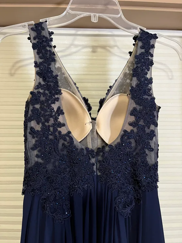 Sherri Hill Blue Prom Dress - Image 3