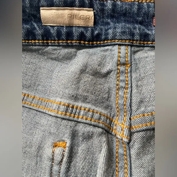 Pilcro Blue Distressed Straight Leg Jeans - Image 8