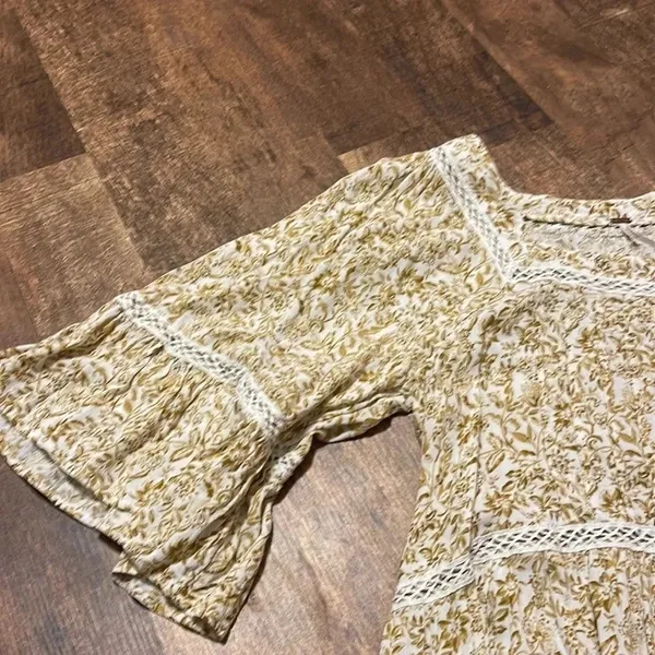 FREE PEOPLE Talk About It Tunic Floral Mini Dress small - Image 8