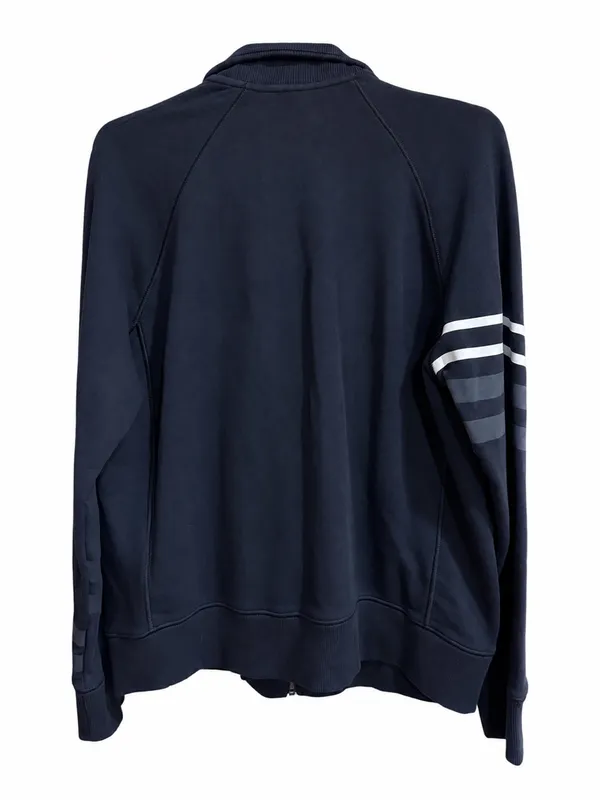Under Armour Men’s Navy Zip-Up Performance Jacket with Sleeve Stripes - Image 3