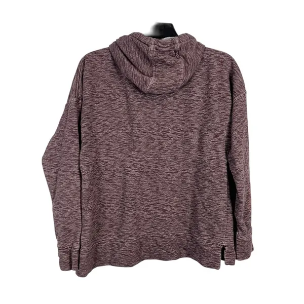 Carhartt Women's Maroon Heathered Pullover Hoodie Sweatshirt - Image 2