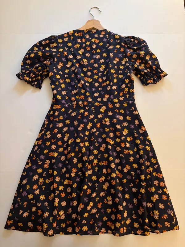 NWT! Madewell Navy Floral Button Dress - Image 5