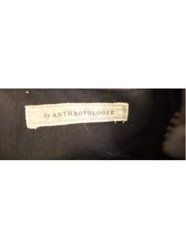 Anthropologie Shoulder Bag One Size Black White Beaded - Image 4