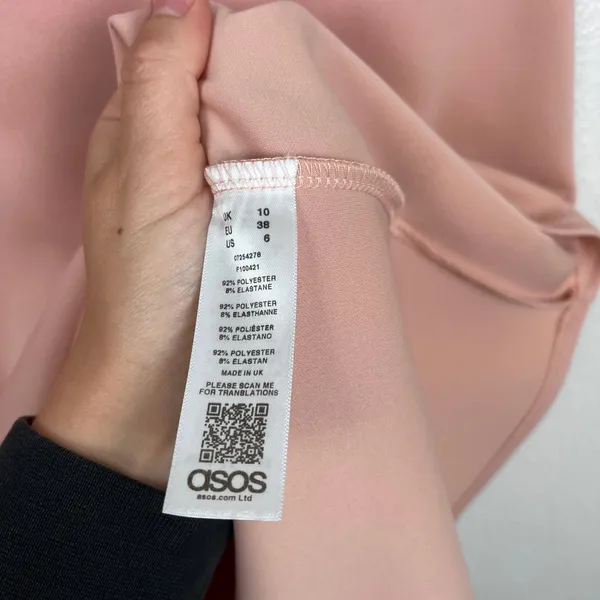 ASOS Women's Midi Dress Cape Overlay Pink Sz 6 NWT - Image 4