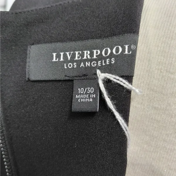 Liverpool Los Angeles Womens Sheath Cocktail Dress Size 10 Black Career Office - Image 7