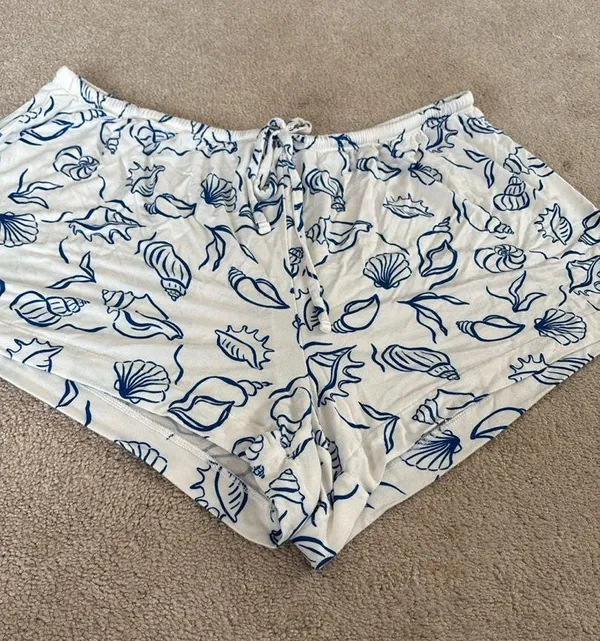 NWOT Auden Pajama Shorts White Size L - Image 3