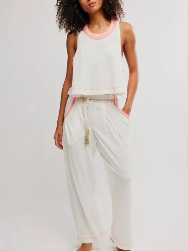 FREE PEOPLE NWT Weekender Lounge Set / Ivory Combo - Image 5