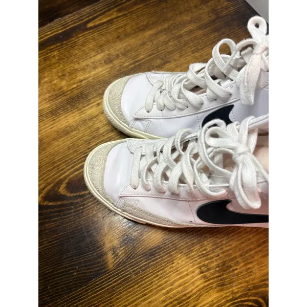 Nike‎ White Mid Blazer Sneakers Size 6.5 - Image 3