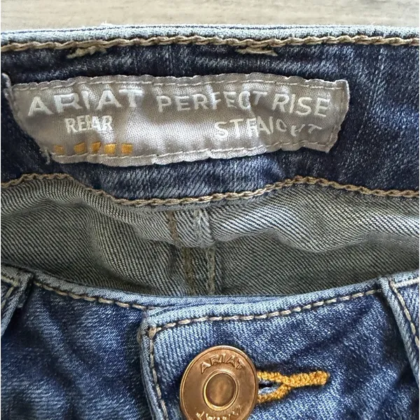 Ariat Rebar Women's Perfect Rise Straight Western Rodeo Denim Jeans Size 29R - Image 5