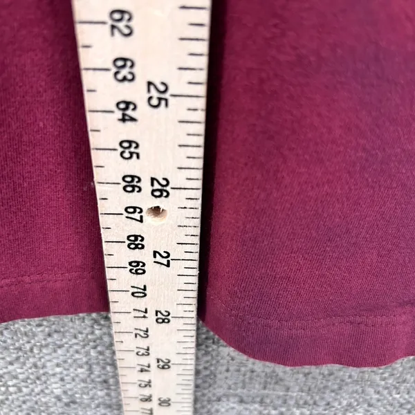 Denim And Co Tunic Top Blouse Maroon‎ Medium Red - Image 10