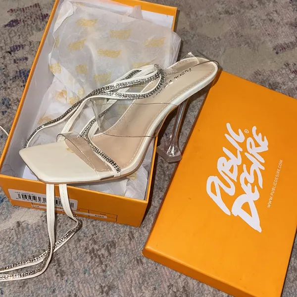 MOVING SALE NIB Public Desire Kim rhinestone heel - NEW - Image 8