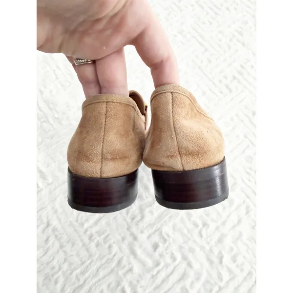 BiBi Lou Zagreb Beige Suede Horsebit Loafers Quiet Luxury Old Money Preppy Chic - Image 7