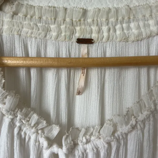 White Peasant Blouse - Image 3