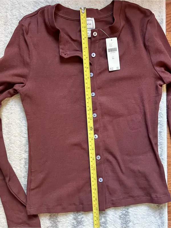 Anthropologie Maeve Cotton Blend Fitted Knit Cardigan NWT XS - Image 8