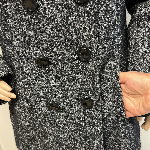 Calvin Klein Double Breasted Wool Pea Coat size 6 - Image 5