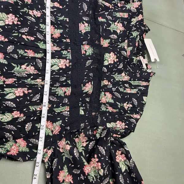 Pilcro Anthropologie NWT Large Long‎ Sleeve Mock Neck Swing Mini Dress Floral - Image 13