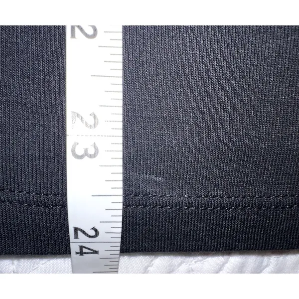 Ralph Lauren Black Silver Short Sleeve Button Detail Size Medium Blouse Cotton - Image 9