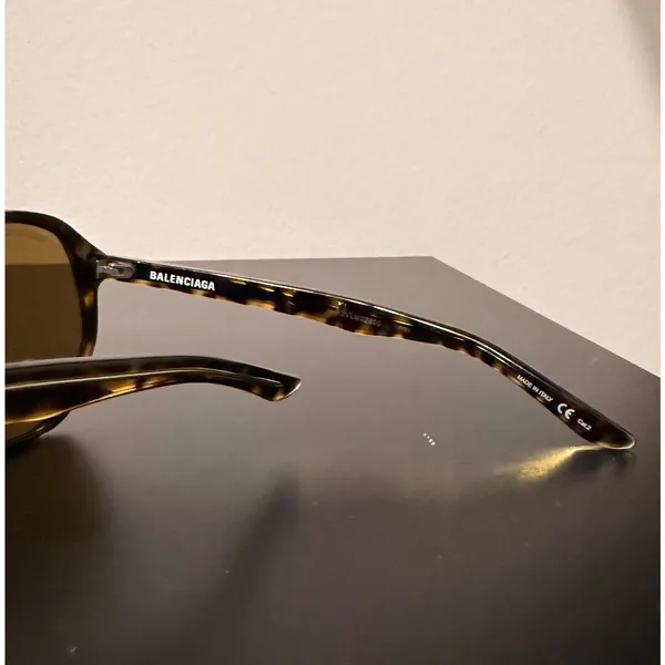 BALENCIAGA BB0005S EVERYDAY 0005 Havana Brown Oversized Sunglasses Authentic 002 - Image 3