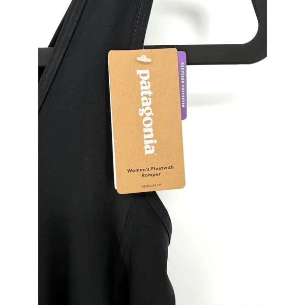 Patagonia Fleetwith Romper XS Black Activewear Gorpcore‎ Outdoor Hiking NWT - Image 10