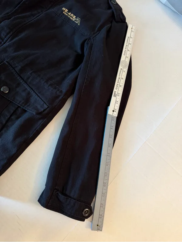 Black we.are denim utility/military Jacket Y2K 2008 - Image 12