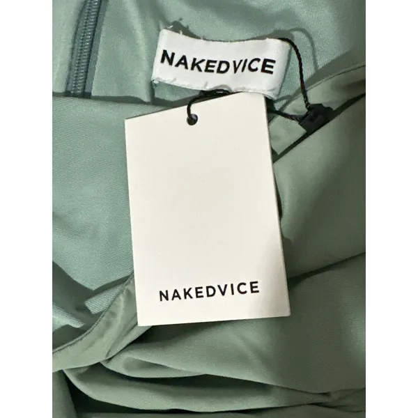 Nakedvice x REVOLVE The Evelyn Dress in Sage Small New Womens Maxi Tube Gown - Image 8