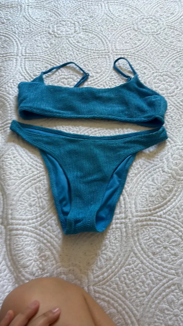 Blue ribbed Walmart Bkini - Image 2