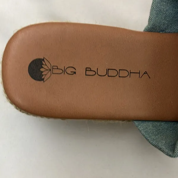 Big Buddha light denim Espadrille Slide-on Clogs Women’s Size 7.5 - Image 7