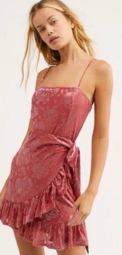Velvet Wrap Dress - Image 2