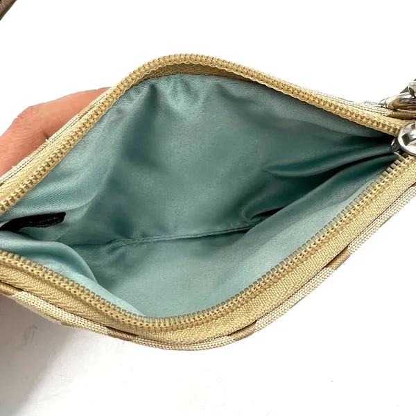 Coach Wristlet Signature C Op Art Sateen Jacquard Brown - Image 3