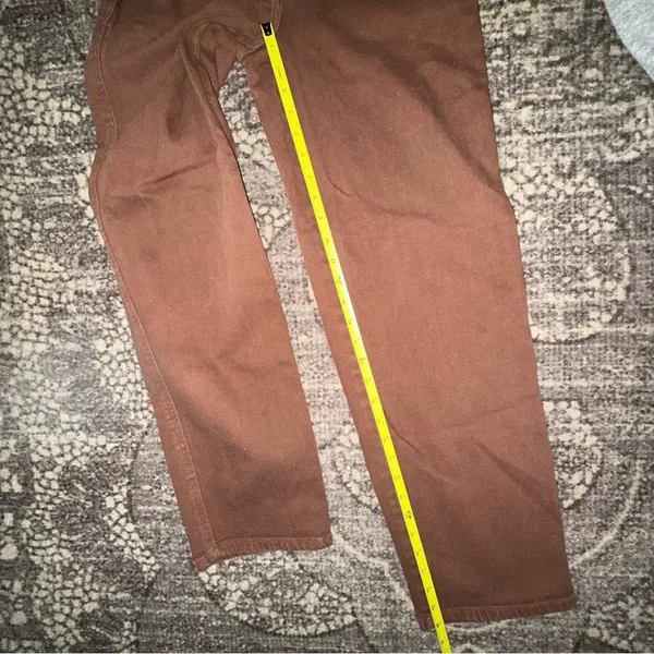 Wilfred Free Aritzia Women’s Size 4 Rust Brown High Rise Baggy Jeans - Image 9