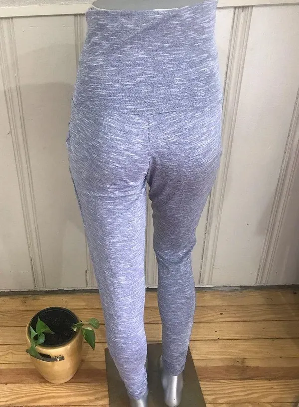 Nike Dri Fit High Waisted Gray Jogger Pants With Pockets Women's Size Small - Image 3